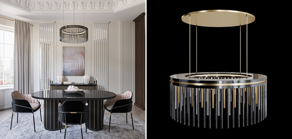 Латунная люстра Coliseum Black Латунная люстра Coliseum Black - Loft-Concept в Тюмени