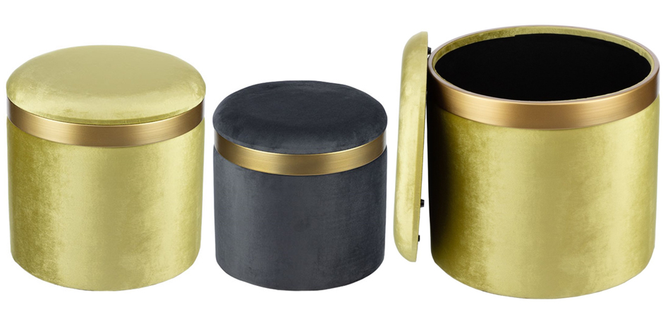 Пуф Golden Belt Pistachio фисташковый Пуф Golden Belt Pistachio фисташковый - Loft-Concept в Тюмени