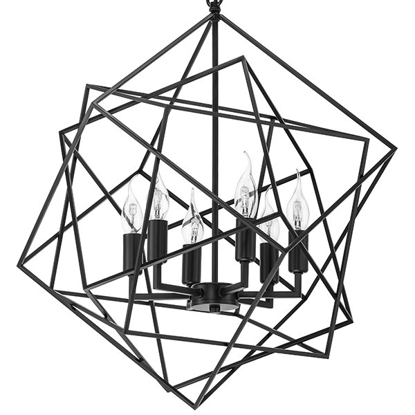 Люстра CUBIST Chandelier Black Черный Люстра CUBIST Chandelier Black Черный в Тюмени | Loft Concept