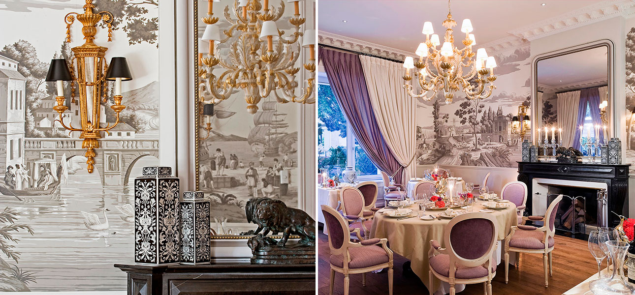 Обои ручная роспись Views of Italy Eau Forte on scenic paper - фото