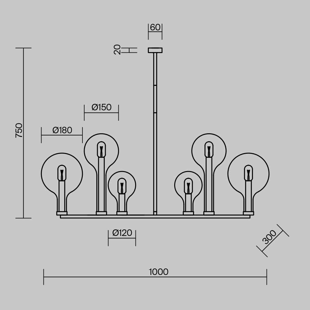 Люстра подвесная Status Е14 в Тюмени