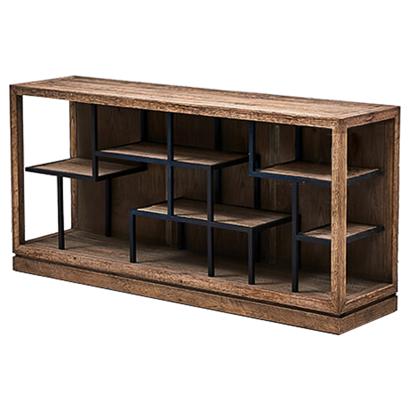 Стеллаж в стиле Лофт Geometric Loft Rack S Коричневый Черный Стеллаж в стиле Лофт Geometric Loft Rack S Коричневый Черный в Тюмени | Loft Concept