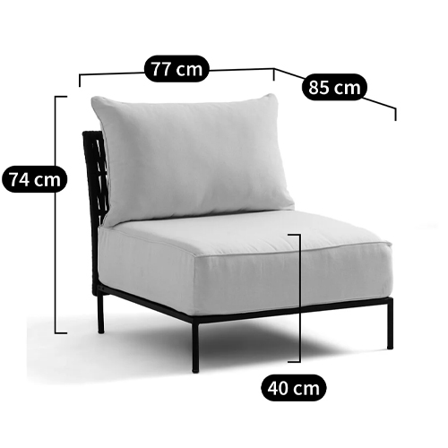 Уличное кресло Alaric Armchair Black Уличное кресло Alaric Armchair Black в Тюмени