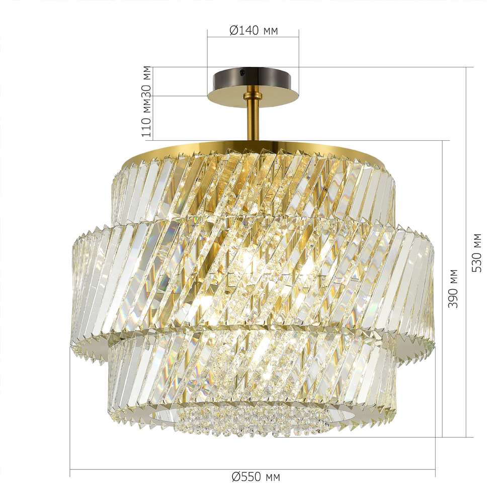 Потолочный светильник в классическом обрамлении Light Connoisseurs Beauty в Тюмени