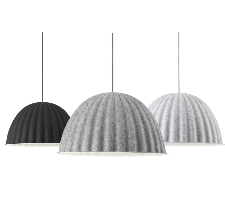 Светильник подвесной MUUTO Under the bell Светло-серый Серый Графитовый Светильник подвесной MUUTO Under the bell Светло-серый Серый Графитовый в Тюмени | Loft Concept