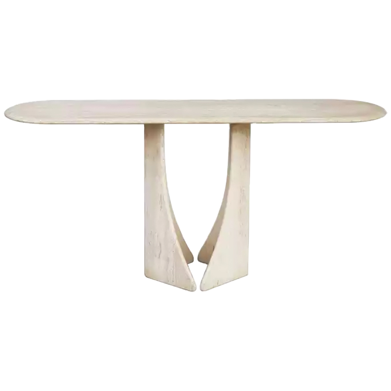Консоль Isobel Travertine Console Бежевый Консоль Isobel Travertine Console Бежевый в Тюмени | Loft Concept