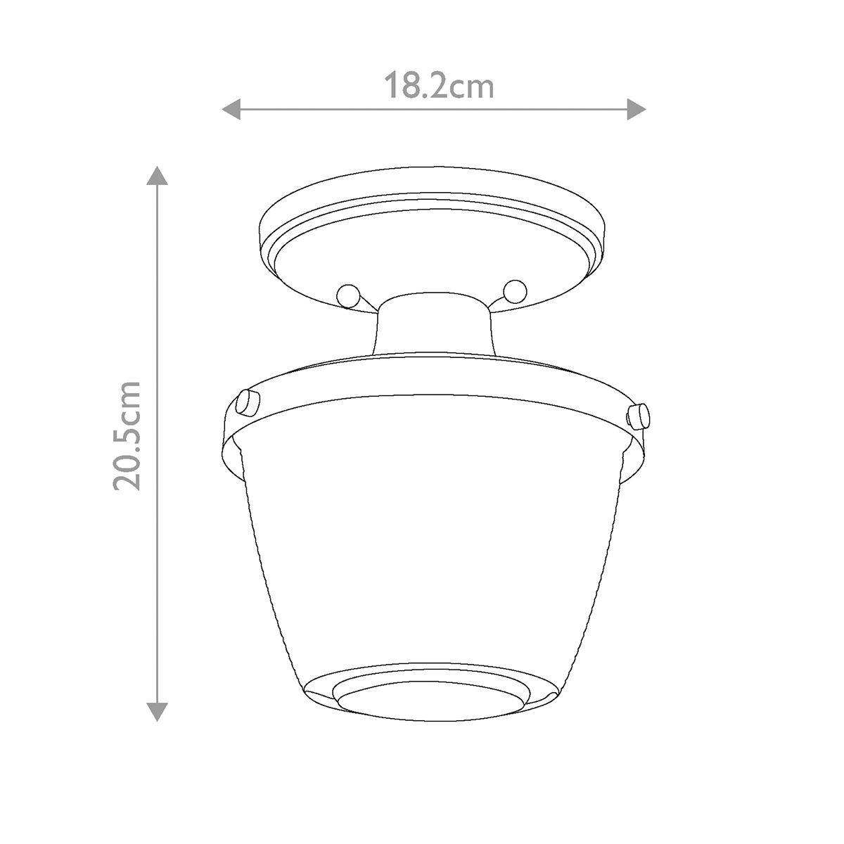 Потолочный светильник для ванных комнат с плафоном из прессованного фактурного стекла Quoizel в Тюмени