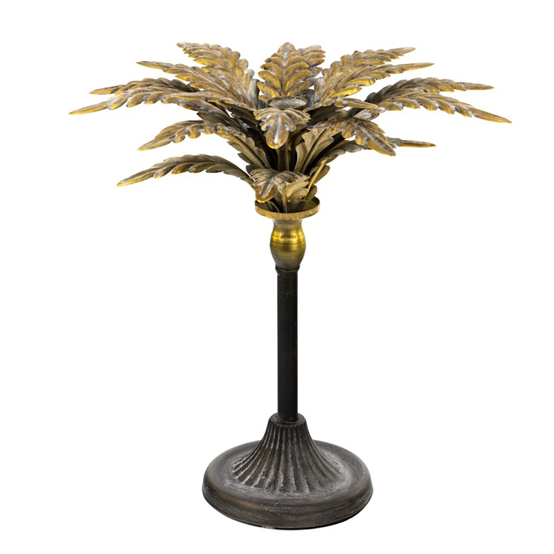 Подсвечник Tropical Forest gold & black пальма Черный Золотой Подсвечник Tropical Forest gold & black пальма Черный Золотой в Тюмени | Loft Concept