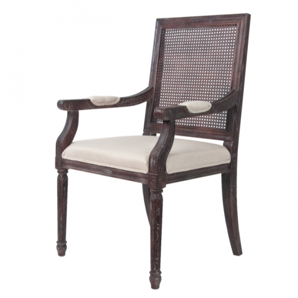 Стул French chairs Provence Garden Brown ArmChair Коричневый Бежевый в Тюмени | Loft Concept 