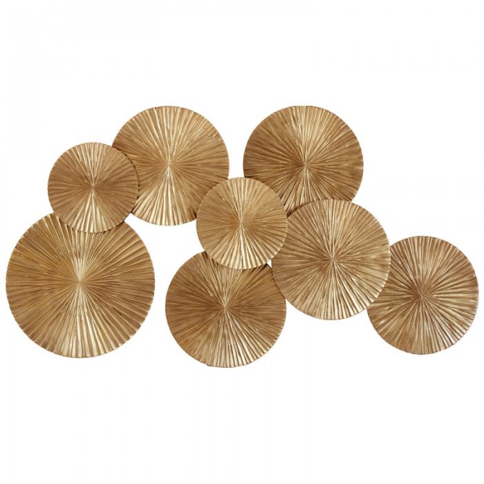 Арт-объект Apollo Gold Wall Plaque Disc Золотой Арт-объект Apollo Gold Wall Plaque Disc Золотой в Тюмени | Loft Concept