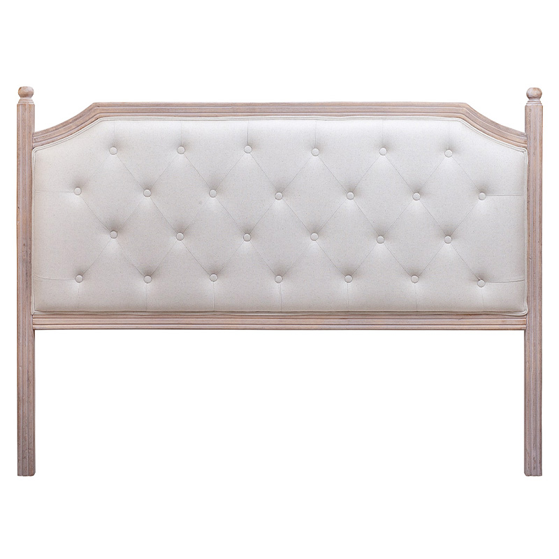 Изголовье кровати бежевое с мягкой обивкой из льна Emma Headboard Бежевый Коричневый Изголовье кровати бежевое с мягкой обивкой из льна Emma Headboard Бежевый Коричневый в Тюмени | Loft Concept