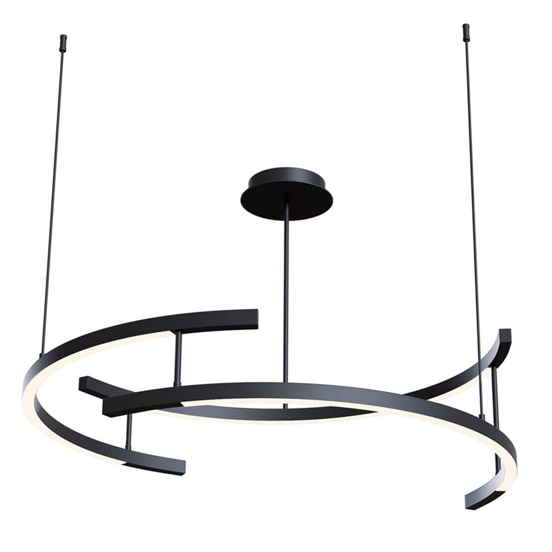 Люстра Smeragde Light Chandelier black arcs Черный Люстра Smeragde Light Chandelier black arcs Черный в Тюмени | Loft Concept
