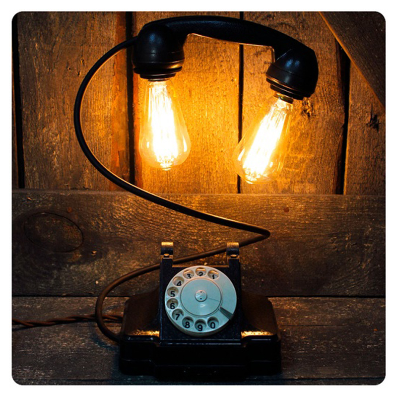 Настольная лампа Soviet Telephone II Черный Настольная лампа Soviet Telephone II Черный в Тюмени | Loft Concept