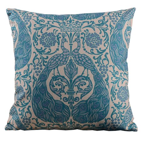 Подушка blue peacock ornament Бирюзовый Подушка blue peacock ornament Бирюзовый в Тюмени | Loft Concept