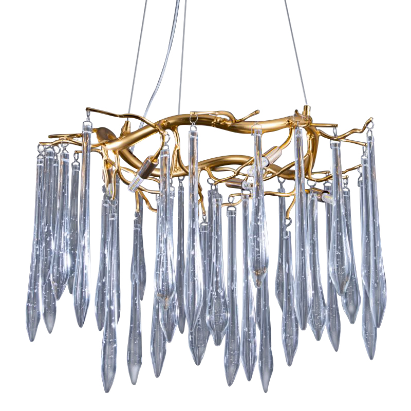 Хрустальная Люстра Whisper Rain Gold Золотой Хрустальная Люстра Whisper Rain Gold Золотой в Тюмени | Loft Concept