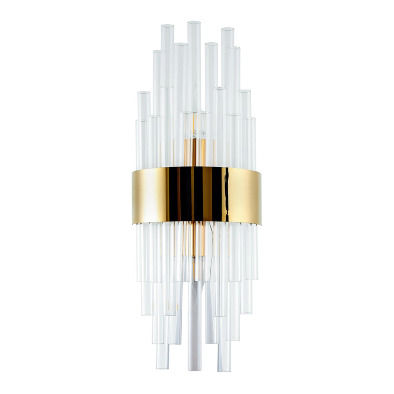 Бра на 2 лампы Flutes Gold Золотой Бра на 2 лампы Flutes Gold Золотой в Тюмени | Loft Concept
