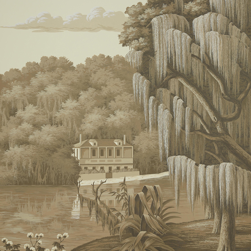 Обои ручная роспись North American River Views Sepia on scenic paper Обои ручная роспись North American River Views Sepia on scenic paper в Тюмени | Loft Concept