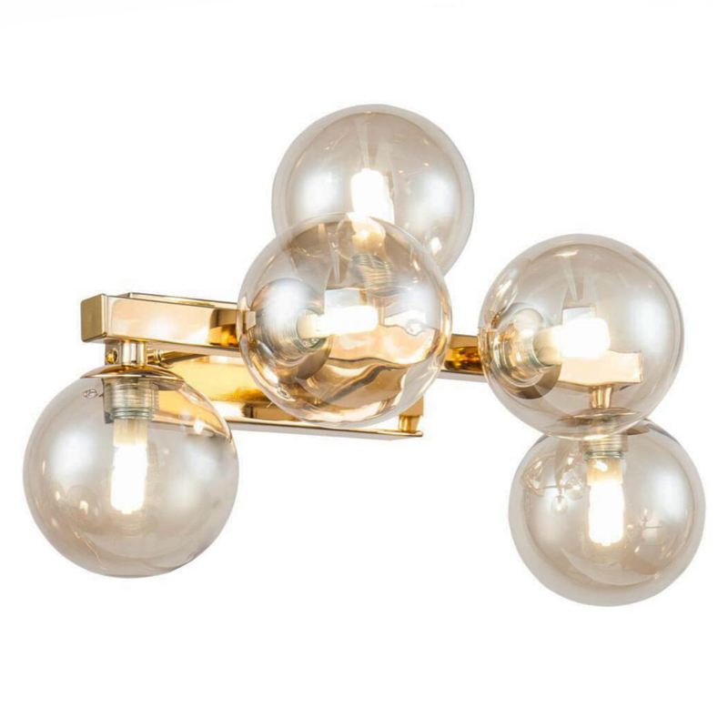 Бра Berries Chandelier Amber 5 Глянцевое золото Янтарь (Amber) Бра Berries Chandelier Amber 5 Глянцевое золото Янтарь (Amber) в Тюмени | Loft Concept