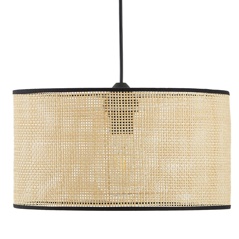 Подвесной светильник Ottar Wicker beige black 40 Бежевый Черный Подвесной светильник Ottar Wicker beige black 40 Бежевый Черный в Тюмени | Loft Concept