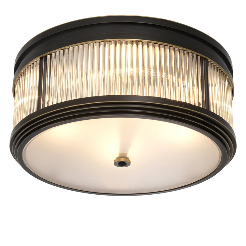 Потолочный светильник Темная бронза Dark bronze Disk Ceiling Lamp Темная бронза Прозрачное Стекло Потолочный светильник Темная бронза Dark bronze Disk Ceiling Lamp Темная бронза Прозрачное Стекло в Тюмени | Loft Concept