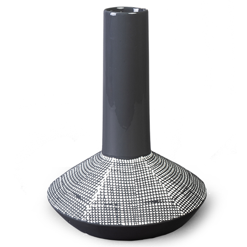 Ваза Liko Vase Черно-белый Ваза Liko Vase Черно-белый в Тюмени | Loft Concept
