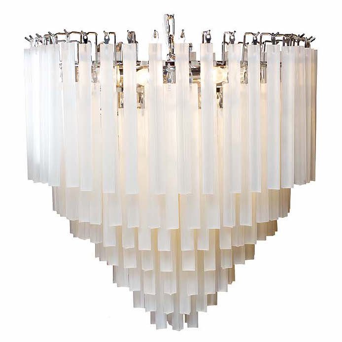 Люстра Odeon Chandelier Round Milk Хром Молочный Люстра Odeon Chandelier Round Milk Хром Молочный в Тюмени | Loft Concept