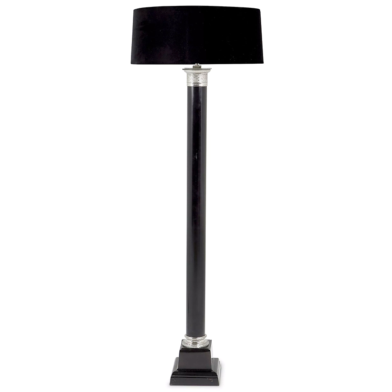 Торшер Eichholtz Floor Lamp Monaco Никель Черный Торшер Eichholtz Floor Lamp Monaco Никель Черный в Тюмени | Loft Concept