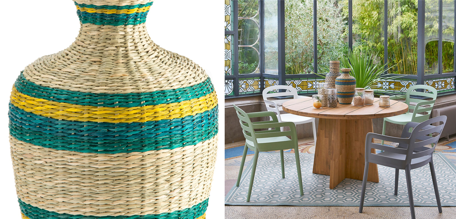 Ваза Wicker Vase бамбук - фото