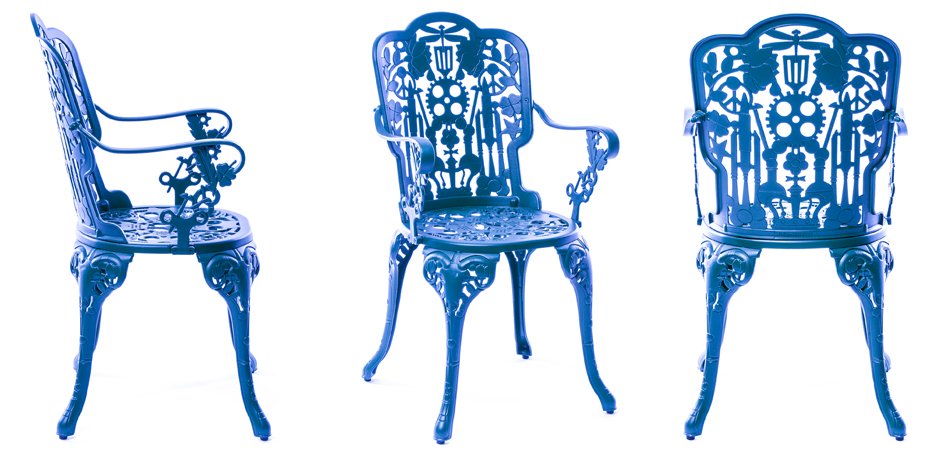 Стул Seletti Industry Collection ALUMINIUM ARMCHAIR – SKY BLUE Стул Seletti Industry Collection ALUMINIUM ARMCHAIR – SKY BLUE - Loft-Concept в Тюмени