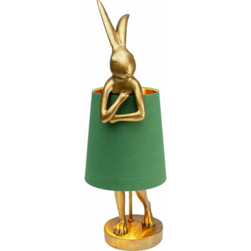 Настольная лампа Golden Hare/ green lampshade Золотой Зеленый Настольная лампа Golden Hare/ green lampshade Золотой Зеленый в Тюмени | Loft Concept