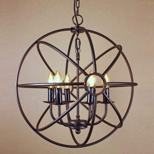 Люстра Orb Iron Farn Sphere Pendant Коричневый Люстра Orb Iron Farn Sphere Pendant Коричневый в Тюмени | Loft Concept