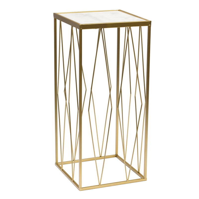 Подставка Geometric Interior Stand белый мрамор Золотой Белый Мрамор Bianco Подставка Geometric Interior Stand белый мрамор Золотой Белый Мрамор Bianco в Тюмени | Loft Concept