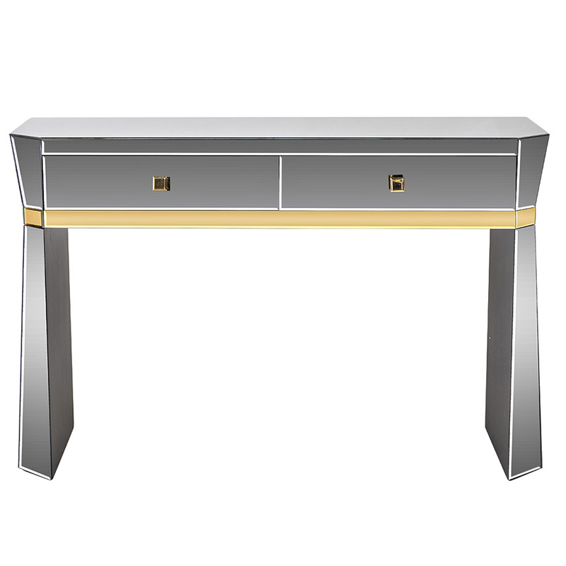 Консоль зеркальная Emiliano Mirrored Console Зеркало Золотой Консоль зеркальная Emiliano Mirrored Console Зеркало Золотой в Тюмени | Loft Concept