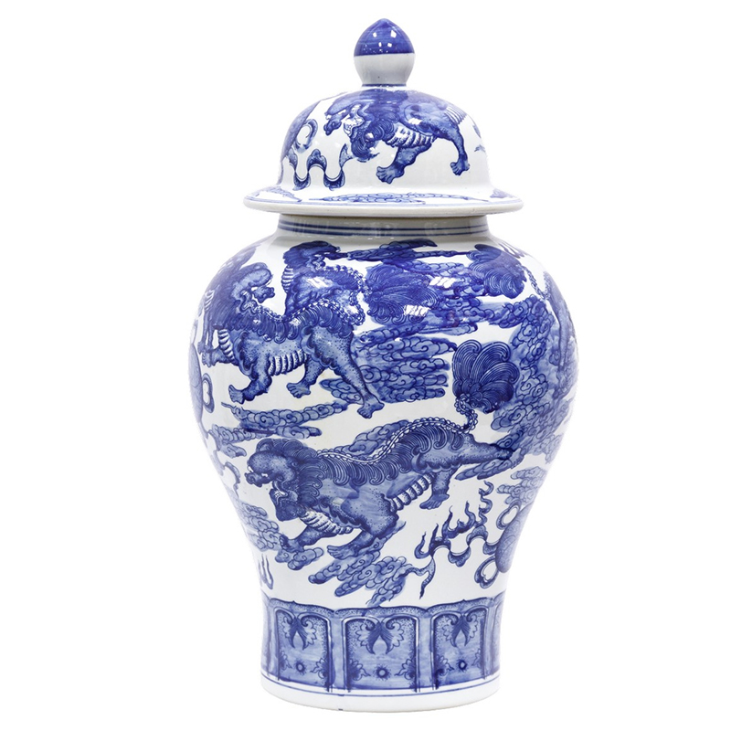 Ваза Blue White Chinese Dragon Vase Синий Белый Ваза Blue White Chinese Dragon Vase Синий Белый в Тюмени | Loft Concept