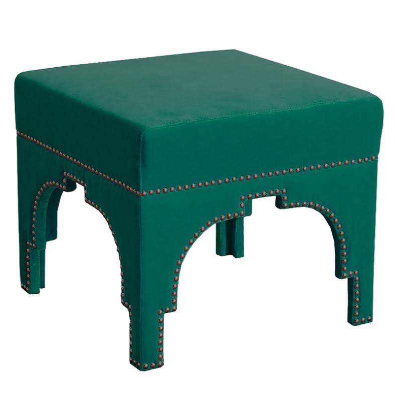 Raelynn Velvet Ottoman Изумрудный Raelynn Velvet Ottoman Изумрудный в Тюмени | Loft Concept