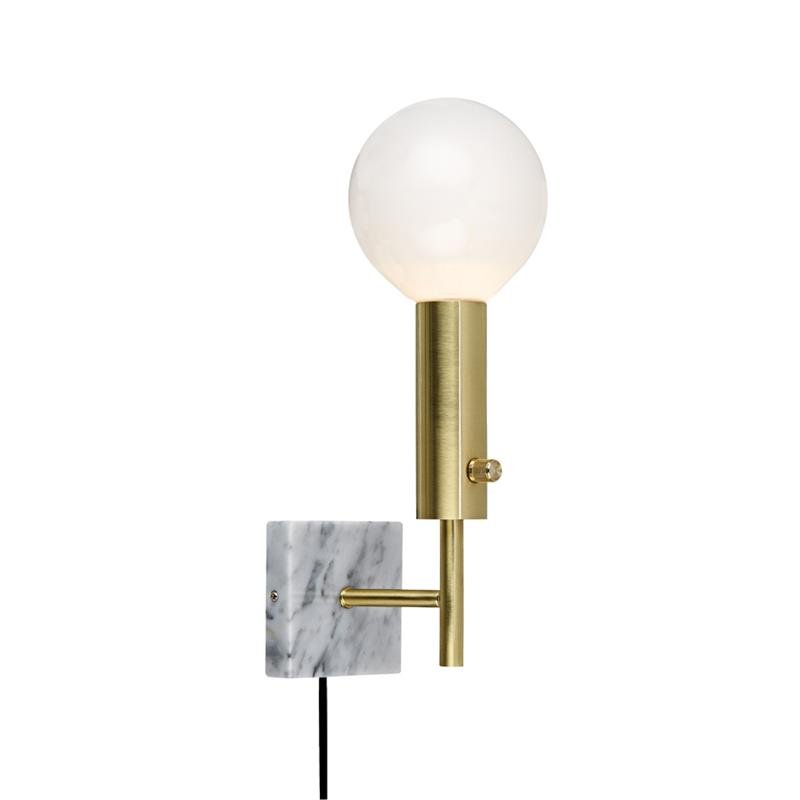 Бра Marble Top Brass Латунь Белый Бра Marble Top Brass Латунь Белый в Тюмени | Loft Concept