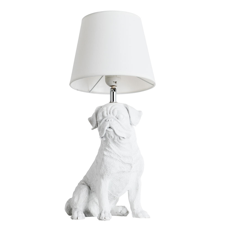 Настольная лампа White Bulldog Table Lamp Белый Настольная лампа White Bulldog Table Lamp Белый в Тюмени | Loft Concept