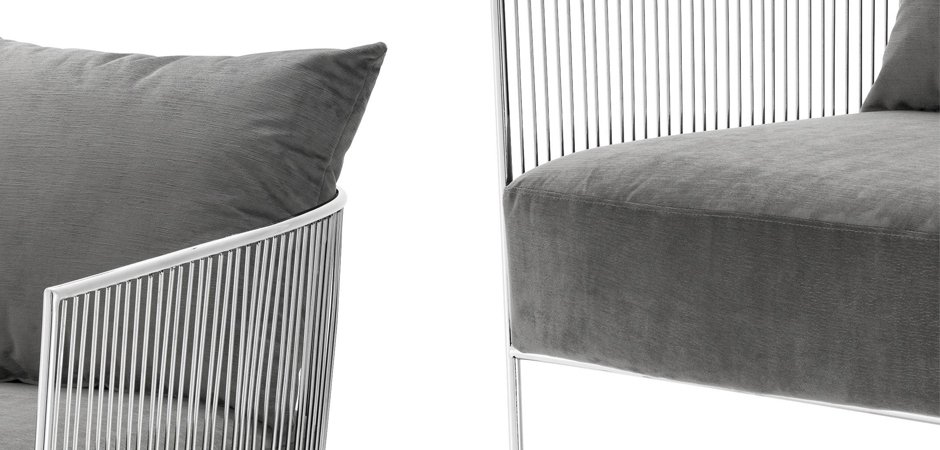 Кресло Eichholtz Chair Knox Stainless Steel Кресло Eichholtz Chair Knox Stainless Steel - Loft-Concept в Тюмени