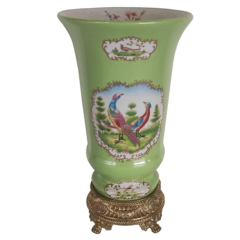 Ваза Gabino Green Vase Бронза Мульти Зеленый Ваза Gabino Green Vase Бронза Мульти Зеленый в Тюмени | Loft Concept