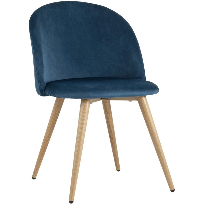Стул Miruna Chair II Синий Велюр Синий Древесина Стул Miruna Chair II Синий Велюр Синий Древесина в Тюмени | Loft Concept