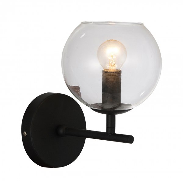 Настенный светильник Sphere Cumulus Glass Wall Черный Настенный светильник Sphere Cumulus Glass Wall Черный в Тюмени | Loft Concept