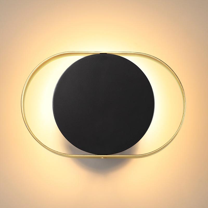 Бра Globo Ocular Sconce Oval Black Золотой Черный Бра Globo Ocular Sconce Oval Black Золотой Черный в Тюмени | Loft Concept