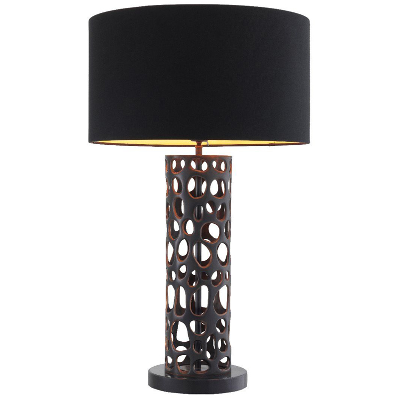 Настольная лампа Eichholtz Table Lamp Dix Bronze Черный Темная бронза Черный Мрамор Nero Золотой Настольная лампа Eichholtz Table Lamp Dix Bronze Черный Темная бронза Черный Мрамор Nero Золотой в Тюмени | Loft Concept