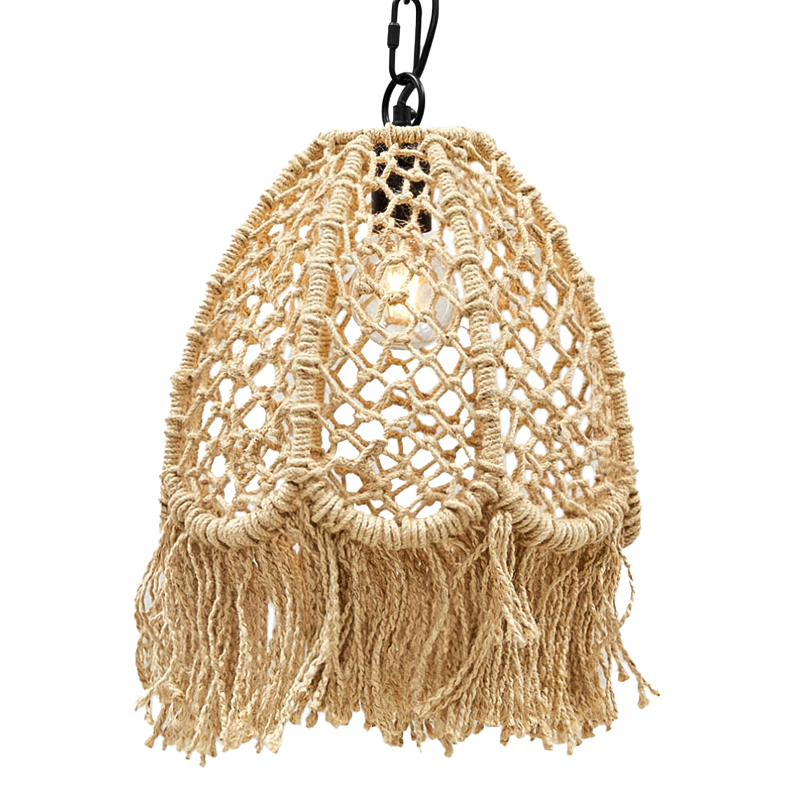 Люстра в стиле бохо Manuela Boho Chandelier Черный Бежевый Люстра в стиле бохо Manuela Boho Chandelier Черный Бежевый в Тюмени | Loft Concept