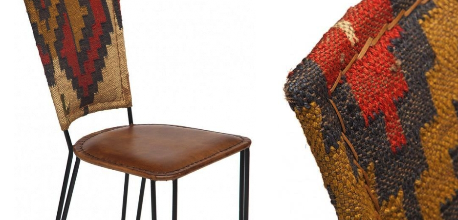 Стул кожаный Kelim Pattern Стул кожаный Kelim Pattern - Loft-Concept в Тюмени