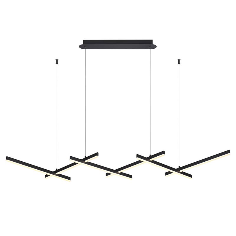 Люстра Rolf Black Lines Linear Chandelier Черный Люстра Rolf Black Lines Linear Chandelier Черный в Тюмени | Loft Concept