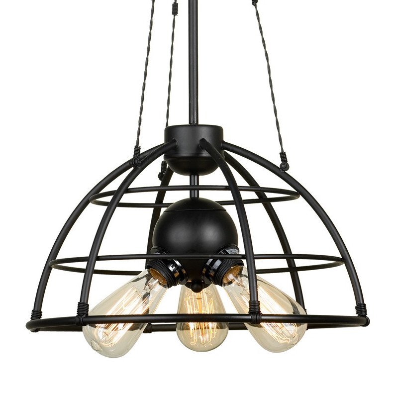 Подвесной светильник Cage Top Pendant Черный Подвесной светильник Cage Top Pendant Черный в Тюмени | Loft Concept