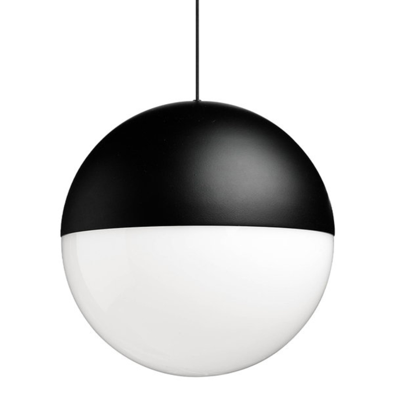 Подвесной светильник pendant lamp SPHERE II Черный Белое матовое стекло Подвесной светильник pendant lamp SPHERE II Черный Белое матовое стекло в Тюмени | Loft Concept