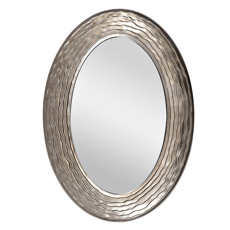 Зеркало Waves Dark Silver Oval Mirror Зеркало Waves Dark Silver Oval Mirror в Тюмени | Loft Concept
