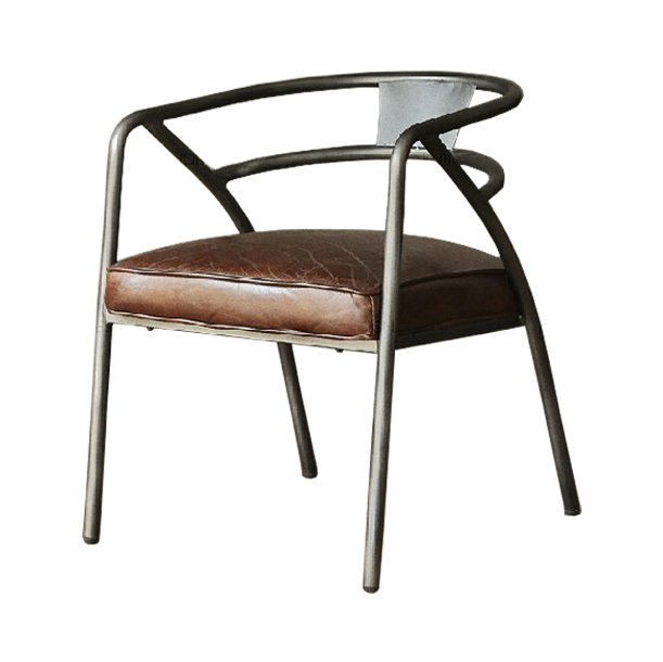 Стул Loft Industrial Armchair Fat Коричневый Металлик винтаж Стул Loft Industrial Armchair Fat Коричневый Металлик винтаж в Тюмени | Loft Concept